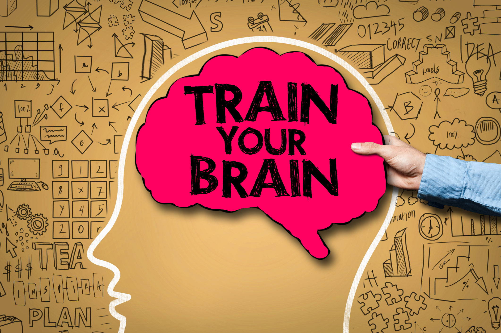 Фитнес для мозга. Train your Brain. Рисунок Train your Brain. Your Brain. Train your Memory.