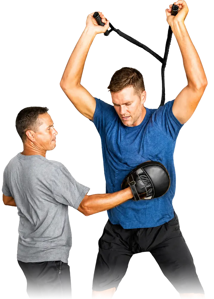 Tom Brady and Alex Guerrero