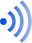 blue sound wave